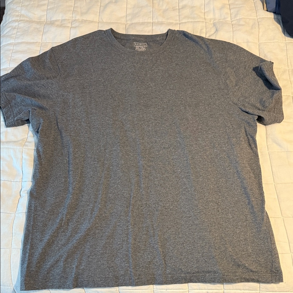 Big and Tall L.L. Bean Men's Gray T-Shirt